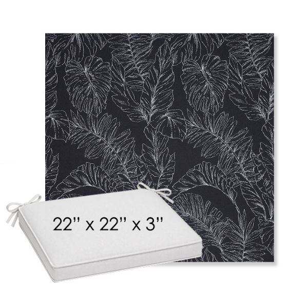 Picture of Palma Bahama | Sunbrella® 22" x 22" x 3" Outdoor Dining Cushion