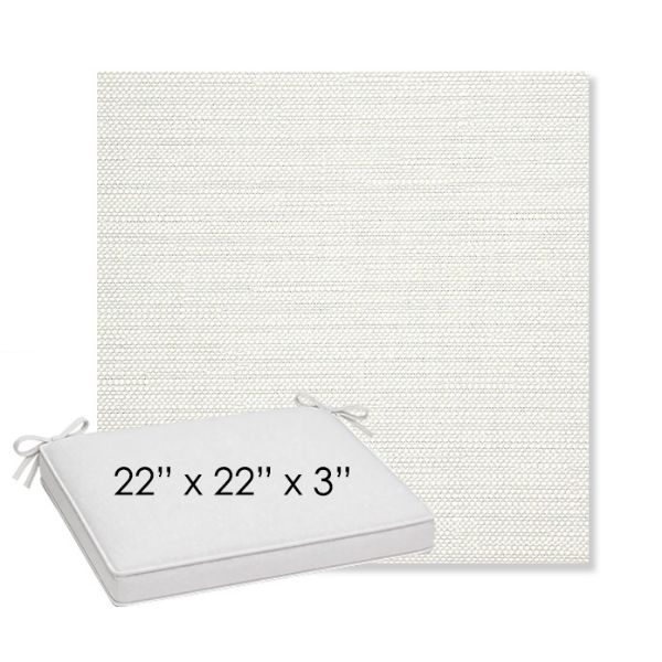 Picture of Piazza Cloud | Sunbrella® 22" x 22" x 3" Outdoor Dining Cushion