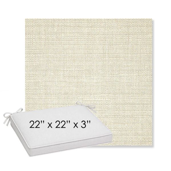 Picture of Piazza Vapor | Sunbrella® 22" x 22" x 3" Outdoor Dining Cushion