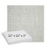 Picture of Pique Cloud | Sunbrella® 22" x 22" x 3" Outdoor Dining Cushion