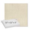 Picture of Pique Flax | Sunbrella® 22" x 22" x 3" Outdoor Dining Cushion