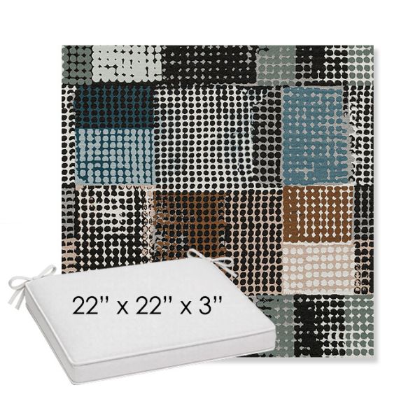 Picture of Pop Fizz | Sunbrella® 22" x 22" x 3" Outdoor Dining Cushion