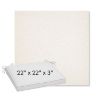 Picture of Posh Snow | Sunbrella® 22" x 22" x 3" Outdoor Dining Cushion