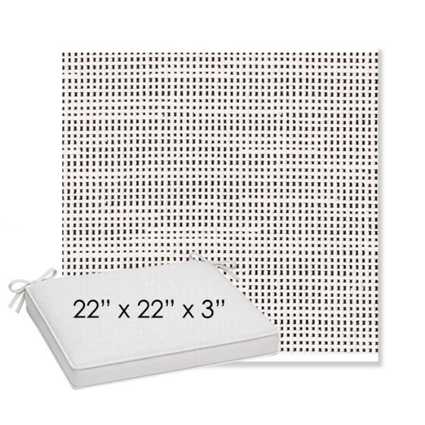 Picture of Rest Ink | Sunbrella® 22" x 22" x 3" Outdoor Dining Cushion