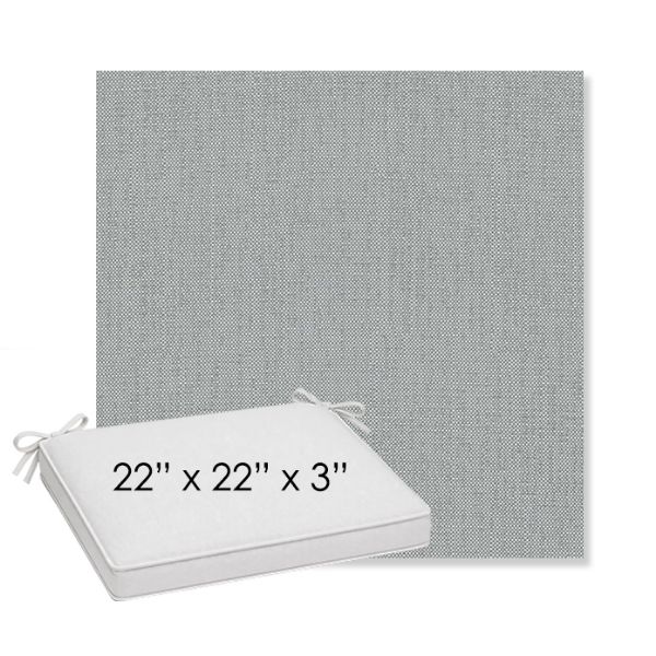 Picture of Savane Whisper | Sunbrella® 22" x 22" x 3" Outdoor Dining Cushion