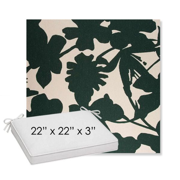 Picture of Sonny Fairway | Sunbrella® 22" x 22" x 3" Outdoor Dining Cushion