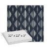 Picture of Spinner Diamond Midnight | Sunbrella® 22" x 22" x 3" Outdoor Dining Cushion