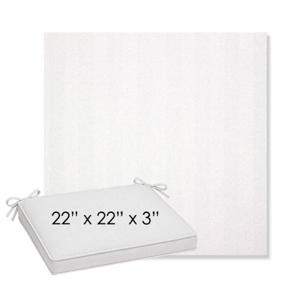 Picture of Switch Salt | Sunbrella® 22" x 22" x 3" Outdoor Dining Cushion