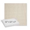 Picture of Tailored Snow | Sunbrella® 22" x 22" x 3" Outdoor Dining Cushion