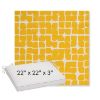 Picture of Toggle Lemon Drop | Sunbrella® 22" x 22" x 3" Outdoor Dining Cushion