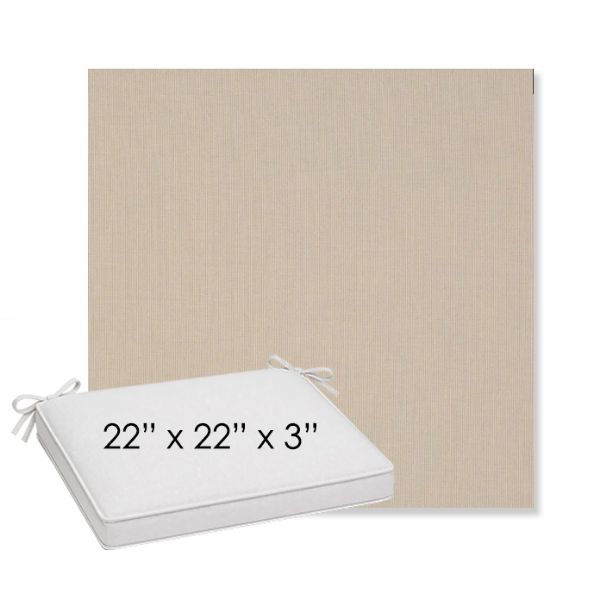 Picture of Tucker Golden Hour | Sunbrella® 22" x 22" x 3" Outdoor Dining Cushion