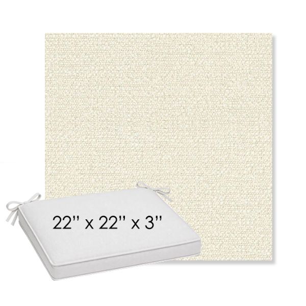 Picture of Tundra Swan | Sunbrella® 22" x 22" x 3" Outdoor Dining Cushion