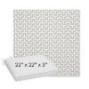 Picture of Underline Dove | Sunbrella® 22" x 22" x 3" Outdoor Dining Cushion