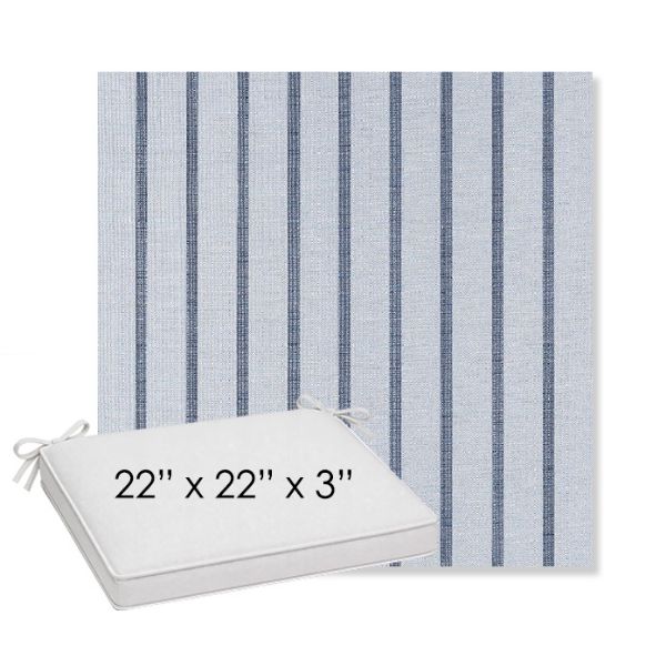 Picture of Unwind Sky | Sunbrella® 22" x 22" x 3" Outdoor Dining Cushion