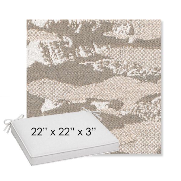 Picture of Yama Fuji | Sunbrella® 22" x 22" x 3" Outdoor Dining Cushion