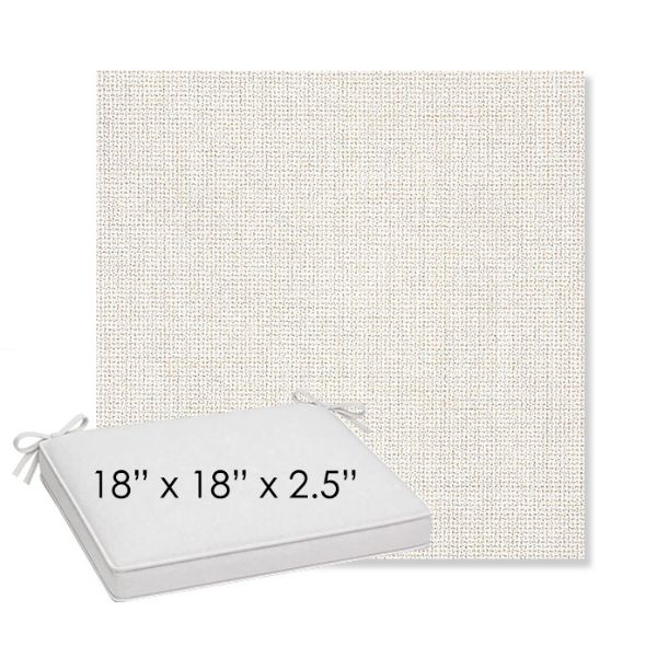 Picture of Bliss Linen | Sunbrella® 18" x 18" x 2.5" Outdoor Dining Cushion