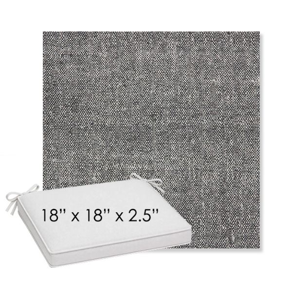 Picture of Chartres Granite | Sunbrella® 18" x 18" x 2.5" Outdoor Dining Cushion
