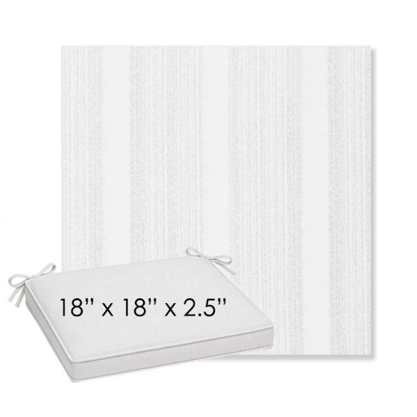 Picture of Compose Linen | Sunbrella® 18" x 18" x 2.5" Outdoor Dining Cushion