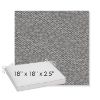 Picture of Dumont Slate | Sunbrella® 18" x 18" x 2.5" Outdoor Dining Cushion