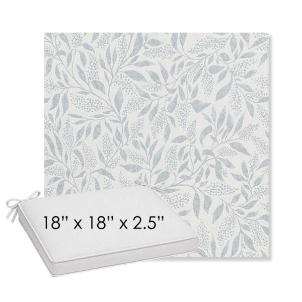 Picture of Exquisite Mist | Sunbrella® 18" x 18" x 2.5" Outdoor Dining Cushion