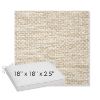 Picture of Litchfield Sand | Sunbrella® 18" x 18" x 2.5" Outdoor Dining Cushion