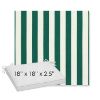 Picture of Mason Forest Green | Sunbrella® 18" x 18" x 2.5" Outdoor Dining Cushion