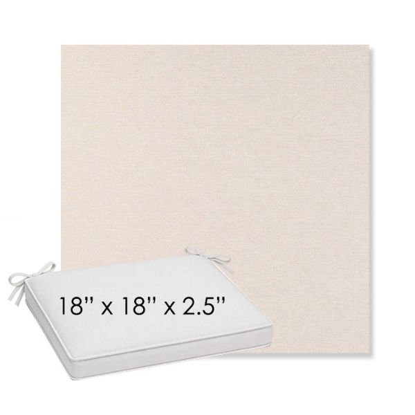 Picture of Nuance Cloud | Sunbrella® 18" x 18" x 2.5" Outdoor Dining Cushion