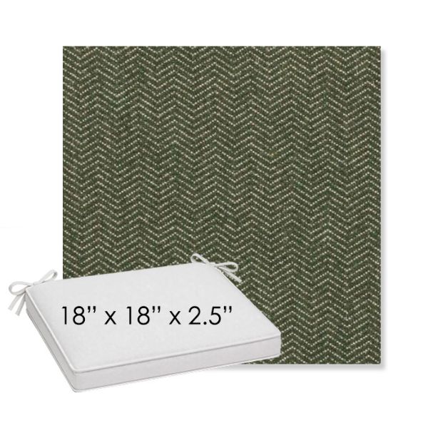 Picture of Odette Fern | Sunbrella® 18" x 18" x 2.5" Outdoor Dining Cushion