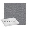 Picture of Odette Slate | Sunbrella® 18" x 18" x 2.5" Outdoor Dining Cushion
