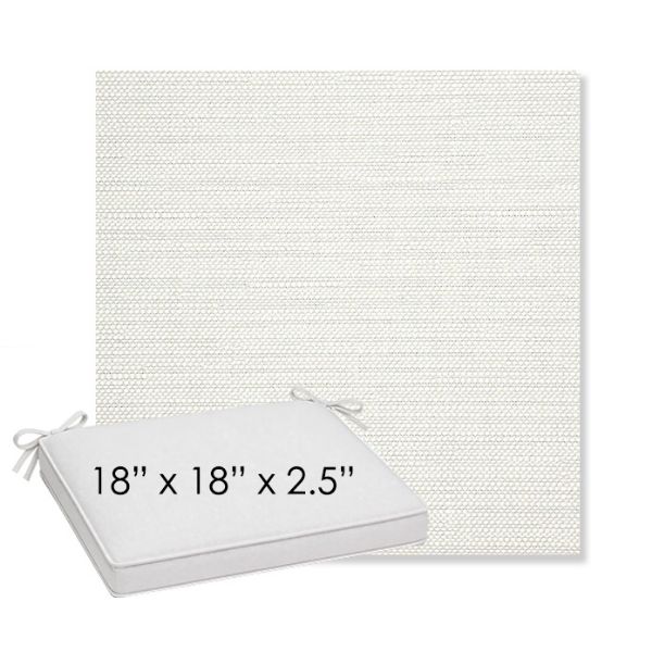 Picture of Piazza Cloud | Sunbrella® 18" x 18" x 2.5" Outdoor Dining Cushion