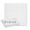 Picture of Piazza White | Sunbrella® 18" x 18" x 2.5" Outdoor Dining Cushion