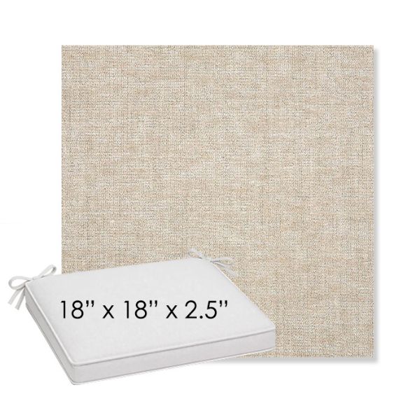 Picture of Platform Cloud | Sunbrella® 18" x 18" x 2.5" Outdoor Dining Cushion