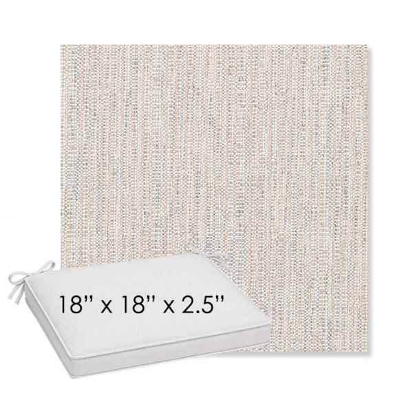 Picture of Poros Sky | Sunbrella® 18" x 18" x 2.5" Outdoor Dining Cushion