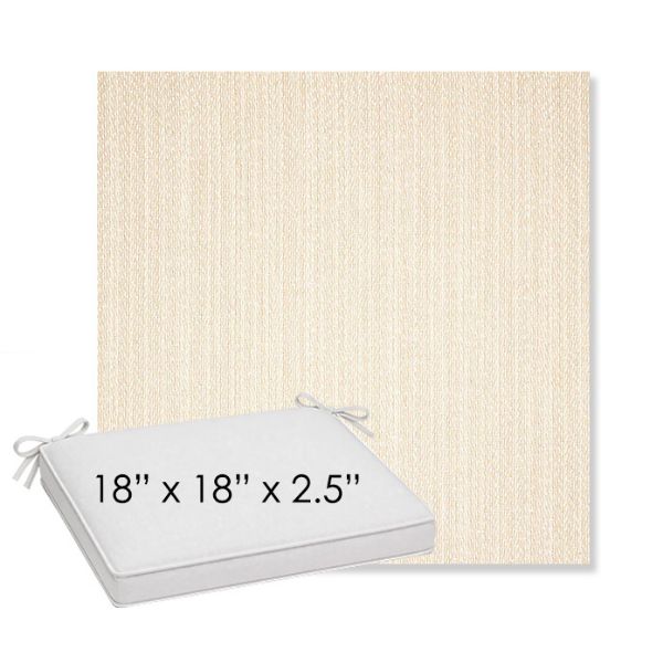 Picture of Posh Linen | Sunbrella® 18" x 18" x 2.5" Outdoor Dining Cushion