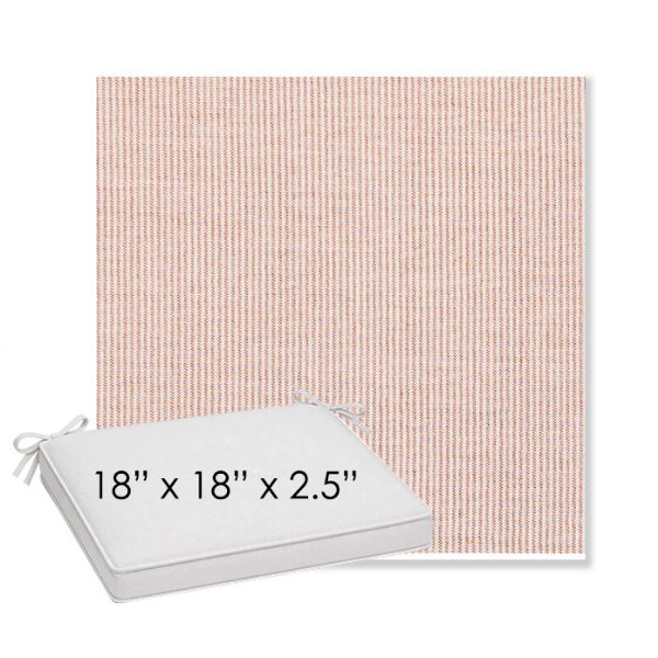 Picture of Replay Clay | Sunbrella® 18" x 18" x 2.5" Outdoor Dining Cushion
