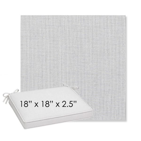 Picture of Replay Sea | Sunbrella® 18" x 18" x 2.5" Outdoor Dining Cushion