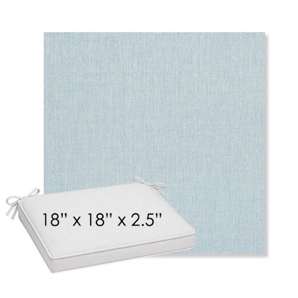 Picture of Ritsy Sky | Sunbrella® 18" x 18" x 2.5" Outdoor Dining Cushion