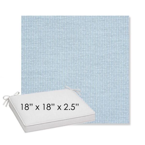 Picture of Solo Ocean | Sunbrella® 18" x 18" x 2.5" Outdoor Dining Cushion