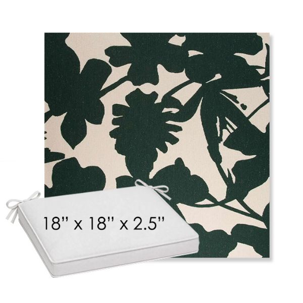 Picture of Sonny Fairway | Sunbrella® 18" x 18" x 2.5" Outdoor Dining Cushion