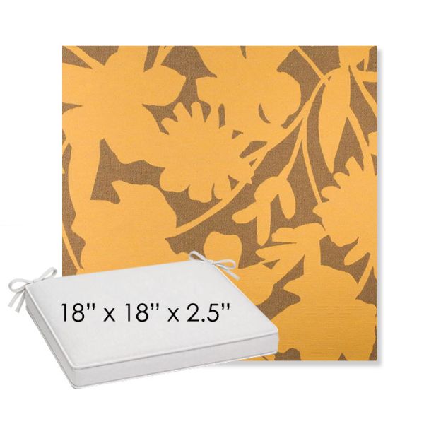 Picture of Sonny Sunshine | Sunbrella® 18" x 18" x 2.5" Outdoor Dining Cushion