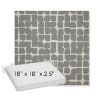 Picture of Toggle Greystone | Sunbrella® 18" x 18" x 2.5" Outdoor Dining Cushion