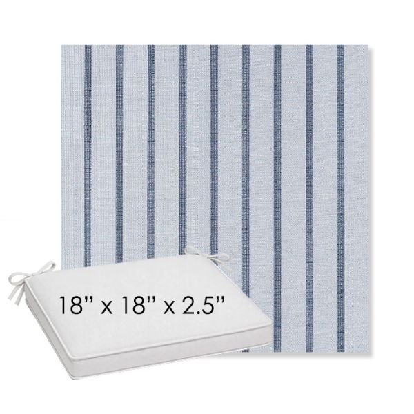 Picture of Unwind Sky | Sunbrella® 18" x 18" x 2.5" Outdoor Dining Cushion
