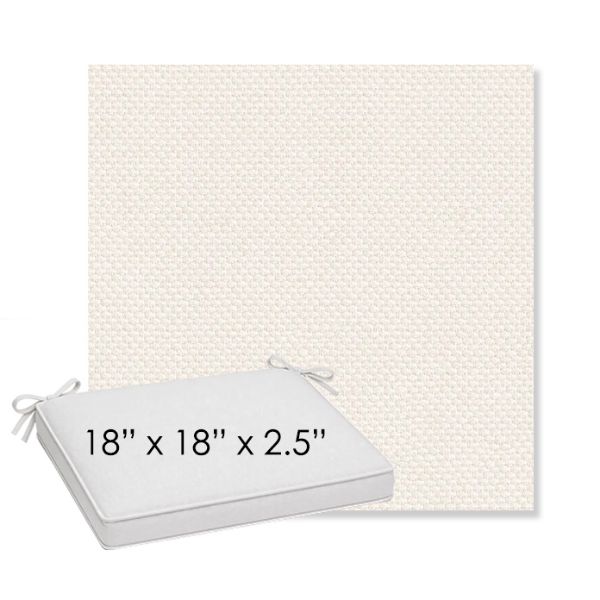 Picture of Wadi Sugar | Sunbrella® 18" x 18" x 2.5" Outdoor Dining Cushion