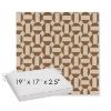 Picture of Assemble Teak | Sunbrella® 19" x 17" x 3" Outdoor Dining Cushion