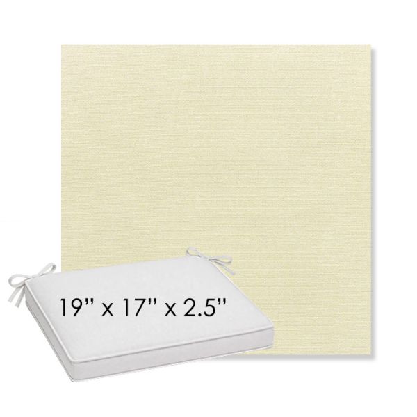 Picture of Canvas Canvas | Sunbrella® 19" x 17" x 3" Outdoor Dining Cushion