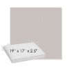 Picture of Canvas Silver Gray | Sunbrella® 19" x 17" x 3" Outdoor Dining Cushion