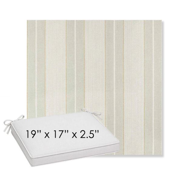 Picture of Carlo Celery | Sunbrella® 19" x 17" x 3" Outdoor Dining Cushion