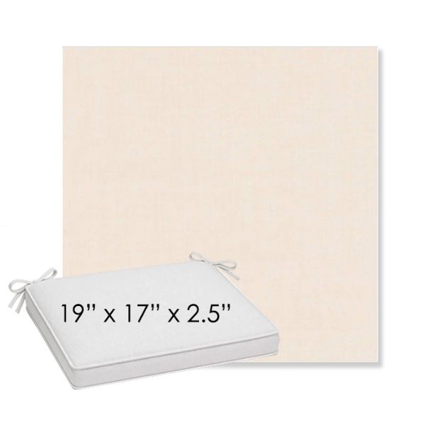 Picture of Cast Bisque | Sunbrella® 19" x 17" x 3" Outdoor Dining Cushion