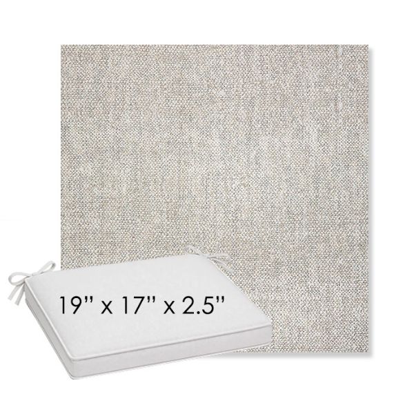 Picture of Chartres Silk | Sunbrella® 19" x 17" x 3" Outdoor Dining Cushion