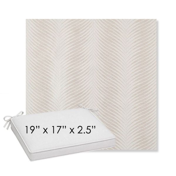 Picture of Clock Out Cloud | Sunbrella® 19" x 17" x 3" Outdoor Dining Cushion